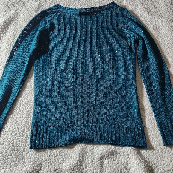 Metaphor Forrest Green Sweater with Sequins - Picture 6 of 10